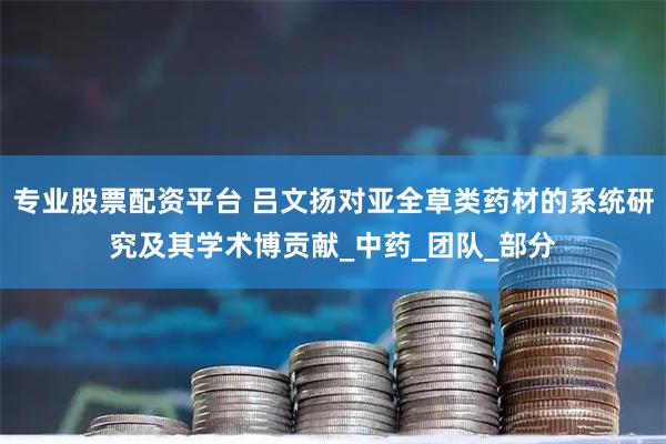 专业股票配资平台 吕文扬对亚全草类药材的系统研究及其学术博贡献_中药_团队_部分